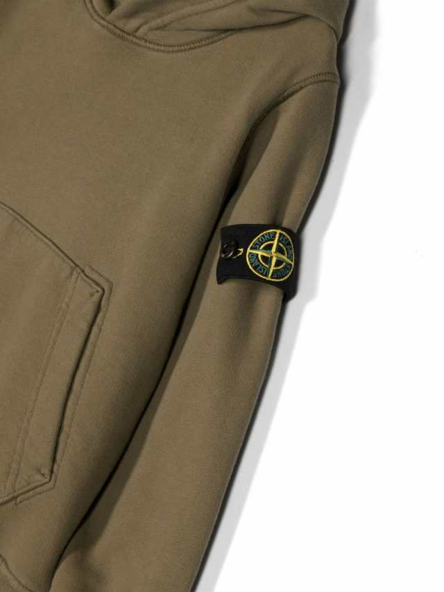 STONE ISLAND JUNIOR ストーン アイランド グリーン Verde スウェット ボーイズ 秋冬2023 791661620 V0054  【関税・送料無料】【ラッピン｜au PAY マーケット