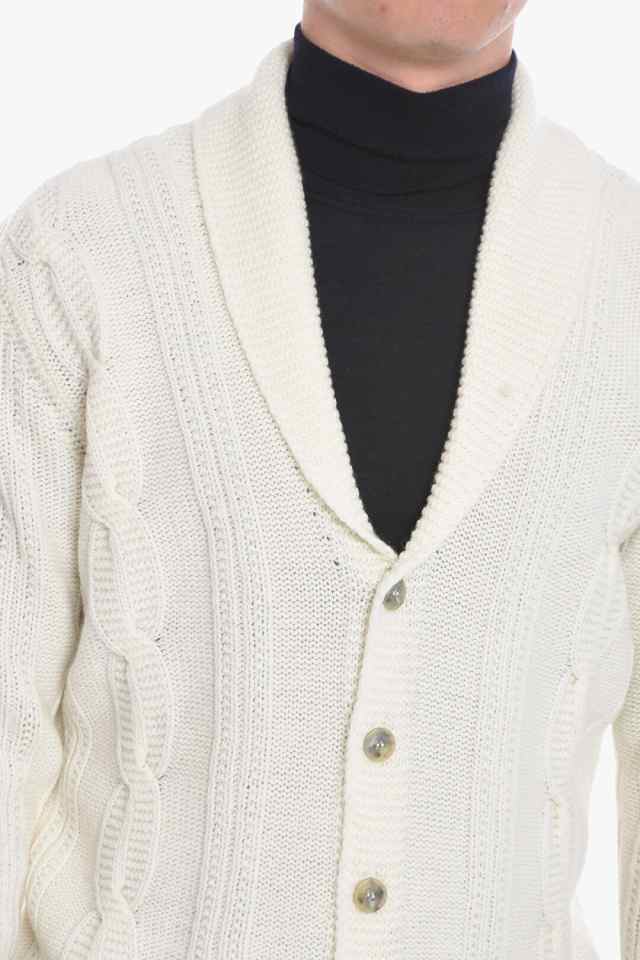 ALTEA アルテア White ニットウェア V216125128R メンズ CABLE KNIT