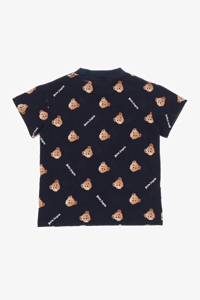 PALM ANGELS パーム・エンジェルス Tシャツ PBAA001F21JER0024660 ボーイズ ALL-OVER TEDDY BEAR  PRINTED CREW-NECK T-SHIRT 【関税・送｜au PAY マーケット