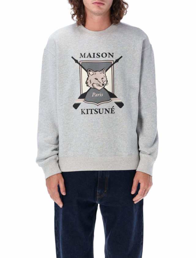 MAISON KITSUNE メゾン キツネ グレー Gray トレーナー メンズ 秋冬