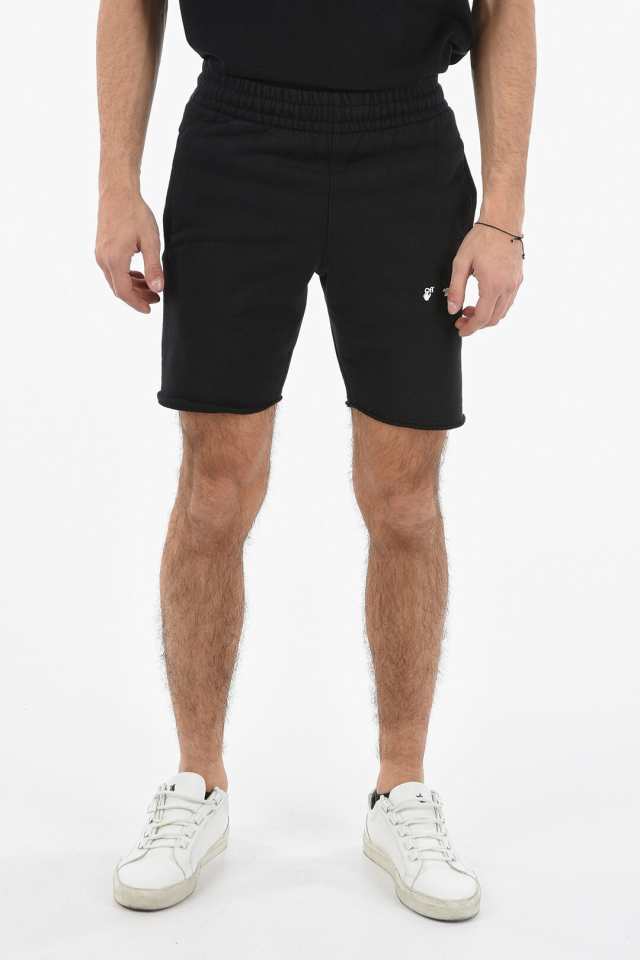 OFF WHITE オフホワイト Black パンツ OMCI006S21FLE0011001 メンズ CONTRASTING LOGO SWEAT  SHORTS 【関税・送料無料】【ラッピング無料｜au PAY マーケット