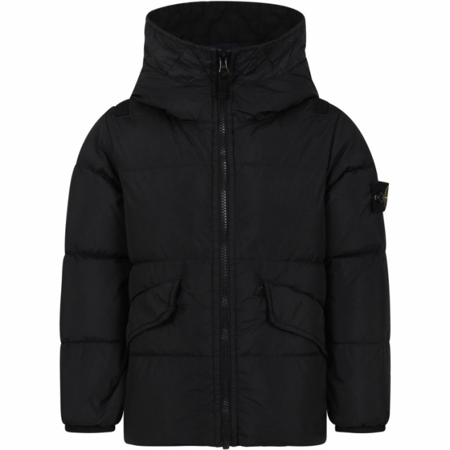 STONE ISLAND JUNIOR ストーン アイランド ブラック Black ジャケット ボーイズ 秋冬2023 791640223 V0029  【関税・送料無料】【ラッピン｜au PAY マーケット