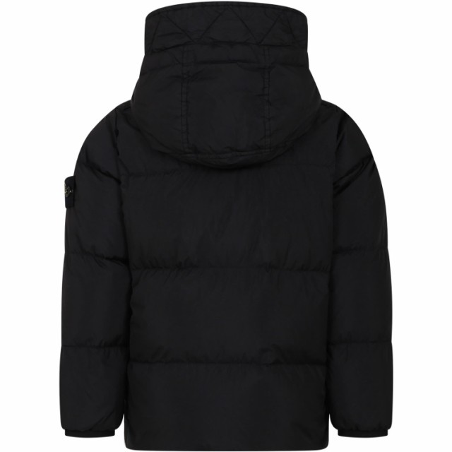 STONE ISLAND JUNIOR ストーン アイランド ブラック Black ジャケット ボーイズ 秋冬2023 791640223 V0029  【関税・送料無料】【ラッピン｜au PAY マーケット