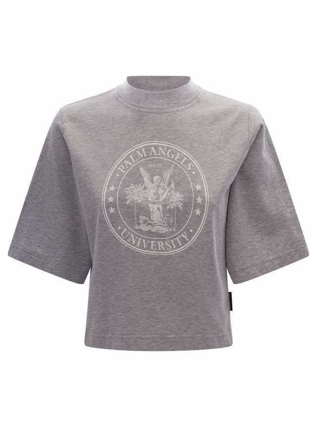 PALM ANGELS パーム エンジェルス グレー Grey Tシャツ レディース 春