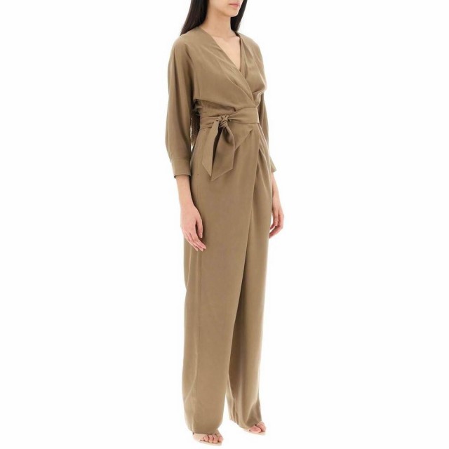 MAX MARA マックス マーラ Marrone Max mara silk jumpsuit