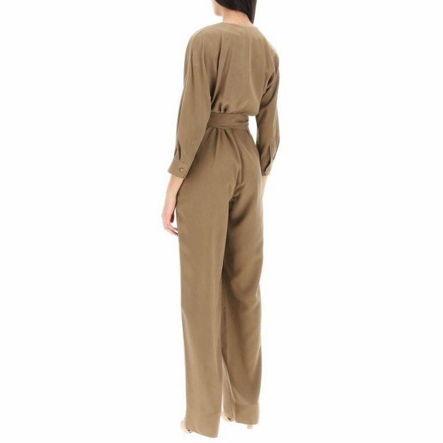 MAX MARA マックス マーラ Marrone Max mara silk jumpsuit