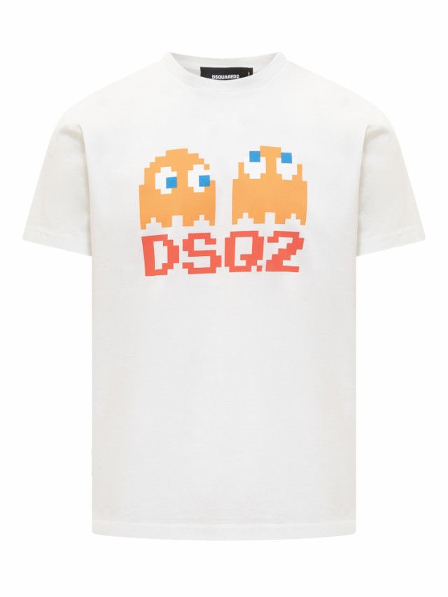 DSQUARED2 ディースクエアード ホワイト WHITE Tシャツ メンズ 秋冬