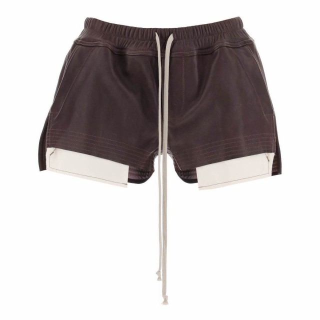 RICK OWENS リック オウエンス Viola Rick owens leather shorts ショーツ レディース 秋冬2023  RP02C1316 LNV 【関税・送料無料】【ラッ｜au PAY マーケット