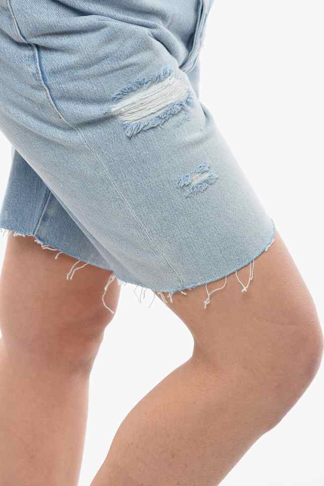 FRAME フレーム デニム LSLBRA207 NATOMA レディース SLOUCH FIT DENIM DISTRESSED SHORTS  【関税・送料無料】【ラッピング無料】 dk｜au PAY マーケット