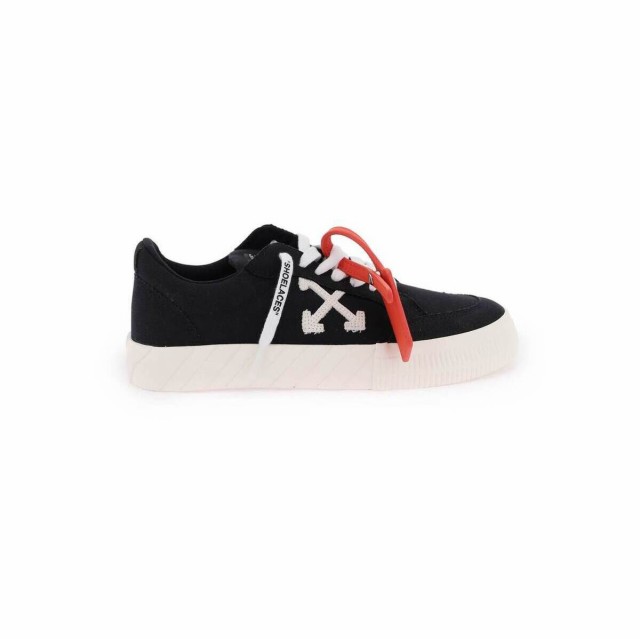 OFF WHITE オフホワイト ブラック Nero Off-white canvas low vulcanized sneakers スニーカー  レディース 秋冬2023 OWIA272C99FAB006 【｜au PAY マーケット