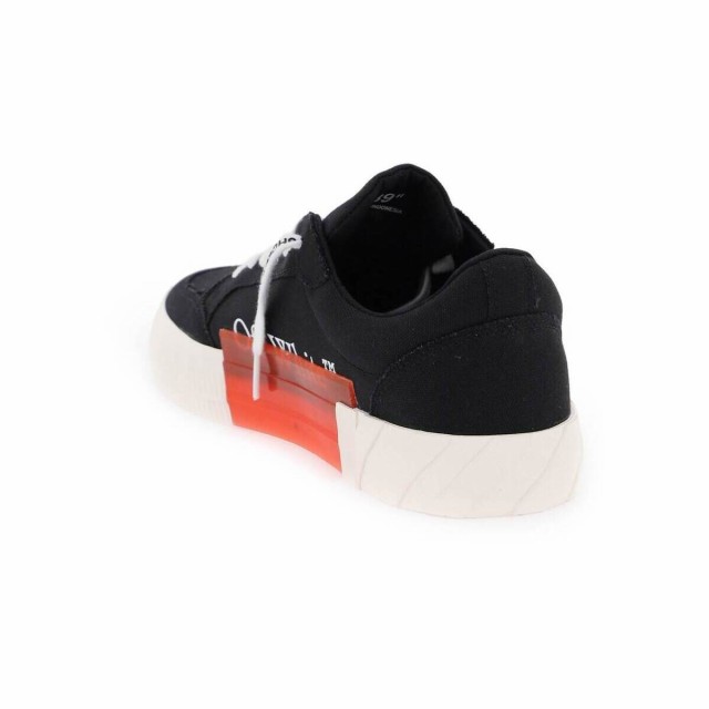 OFF WHITE オフホワイト ブラック Nero Off-white canvas low vulcanized sneakers スニーカー  レディース 秋冬2023 OWIA272C99FAB006 【｜au PAY マーケット