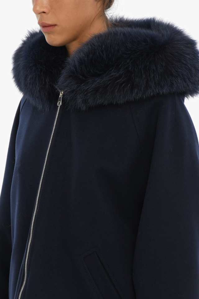 BLANCHA ブランカ コート 22031/400 104 レディース PADDED WOOL ZIPPED COAT WITH FUR LINED  HOOD 【関税・送料無料】【ラッピング無料｜au PAY マーケット