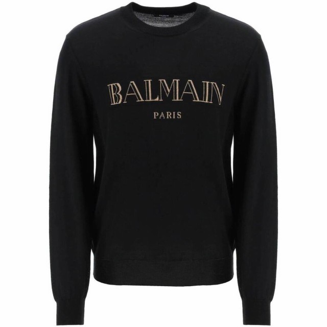 BALMAIN バルマン ブラック Nero Balmain lightweight merino wool pullower トレーナー メンズ  春夏2023 AH0KD000KE60 【関税・送料無料｜au PAY マーケット