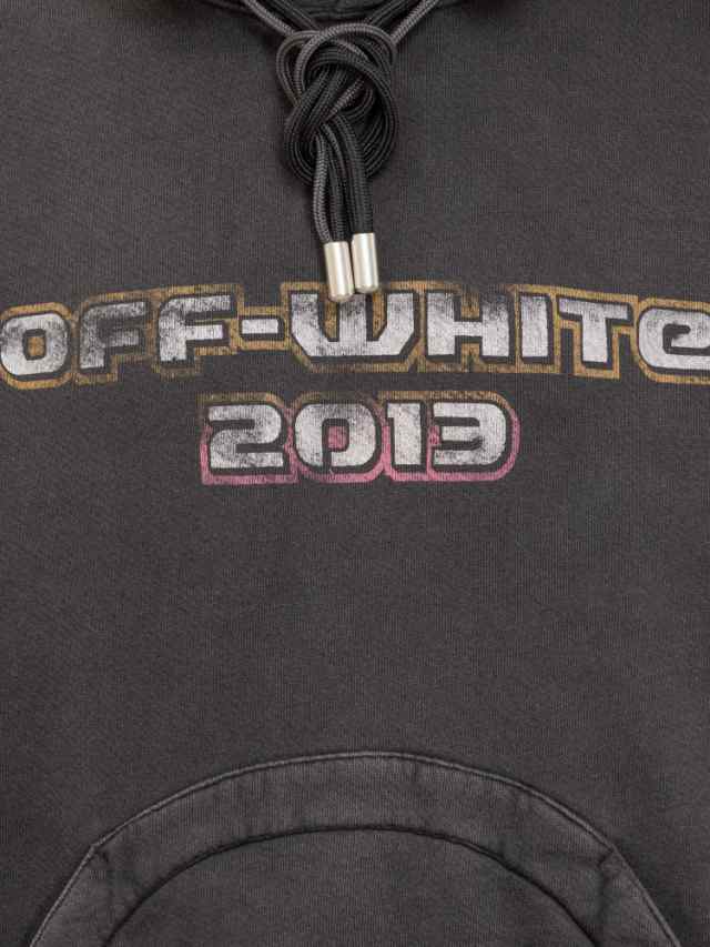 OFF WHITE オフホワイト ブラック BLACK トレーナー メンズ 秋冬2023