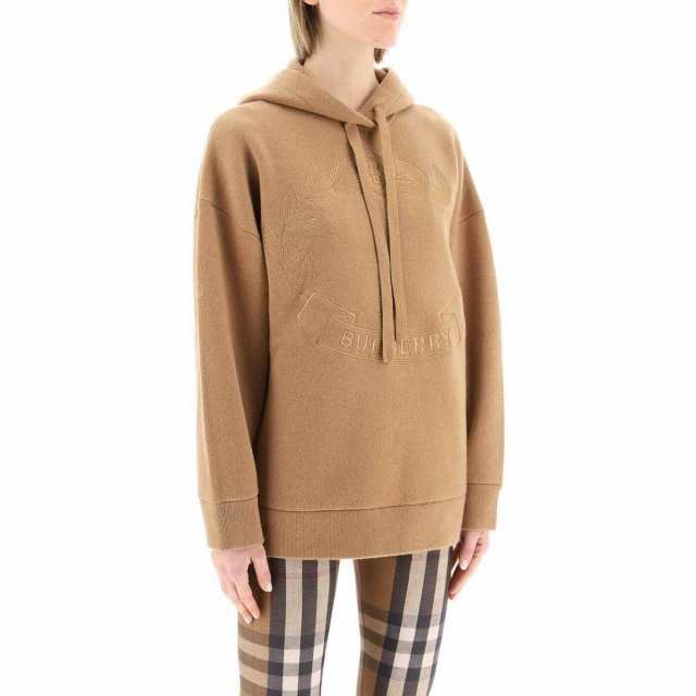 BURBERRY バーバリー Beige Burberry oversized cashmere hoodie トレーナー レディース 秋冬2023  8063270 【関税・送料無料】【ラッピン｜au PAY マーケット