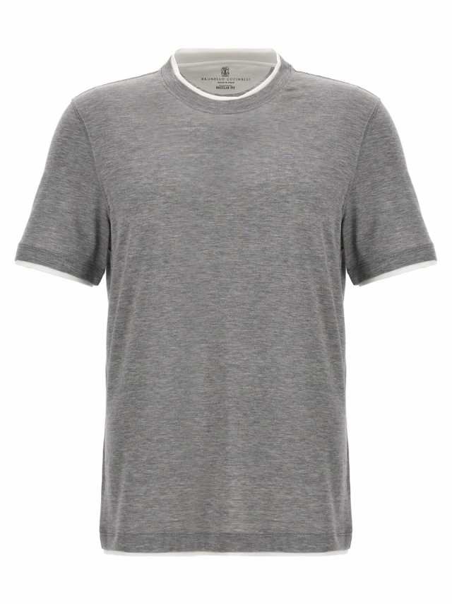 BRUNELLO CUCINELLI ブルネロ クチネリ グレー GREY Tシャツ メンズ