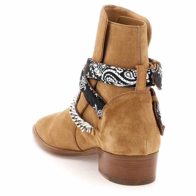 AMIRI アミリ ベージュ Beige Amiri bandana buckle boots ブーツ