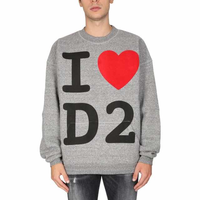 DSQUARED2 ディースクエアード グレー GRIGIO トレーナー メンズ 秋冬