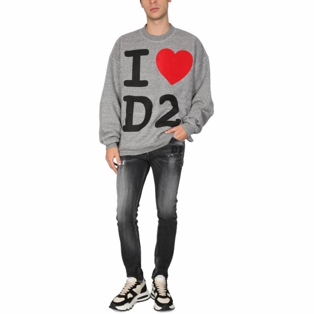 DSQUARED2 ディースクエアード グレー GRIGIO トレーナー メンズ 秋冬