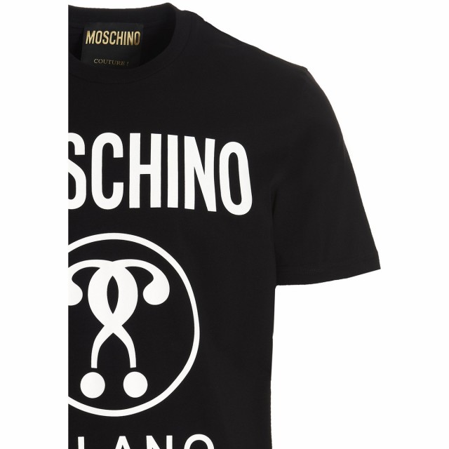 MOSCHINO モスキーノ ホワイト White/Black Double Question Mark’ T-shirt Tシャツ メンズ  秋冬2023 A070370411555 【関税・送料無料】｜au PAY マーケット