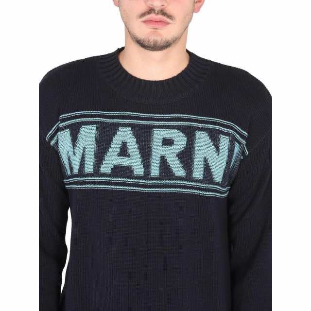 MARNI マルニ ブルー Blue ニットウェア メンズ 秋冬2023 GCMG0345Q0