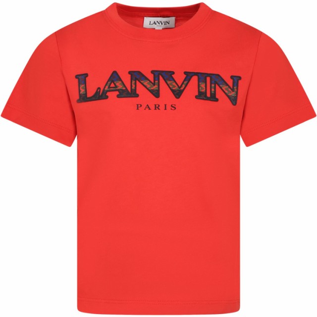 LANVIN ランバン レッド Rosso トップス ボーイズ 春夏2023 N25103997 ia-