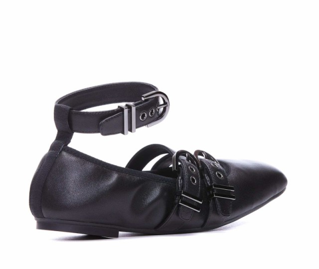 STUART WEITZMAN スチュアート ワイツマン ブラック Black フラットシューズ レディース 秋冬2023 SE996  MAVERICK BALLET FLAT LAGBLK 【｜au PAY マーケット