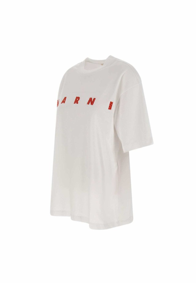 MARNI マルニ ホワイト WHITE Tシャツ レディース 秋冬2023 THJET49P01