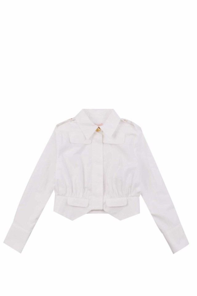 ELISABETTA FRANCHI エリザベッタフランキ ホワイト White シャツ