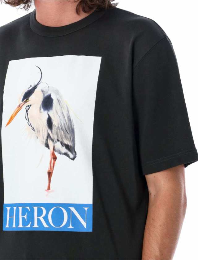 HERON PRESTON ヘロン プレストン ブラック BLACK Tシャツ メンズ 秋冬2023 HMAA032F23JER0041046  【関税・送料無料】【ラッピング無料】｜au PAY マーケット