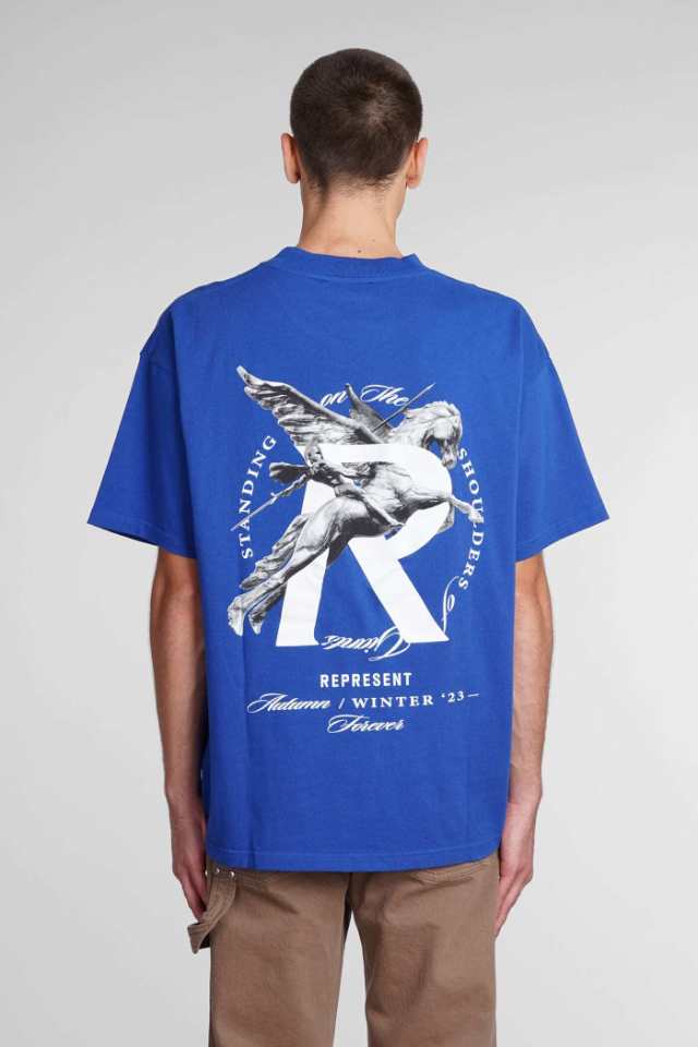 REPRESENT リプレゼント ブルー blue Tシャツ メンズ 秋冬2023