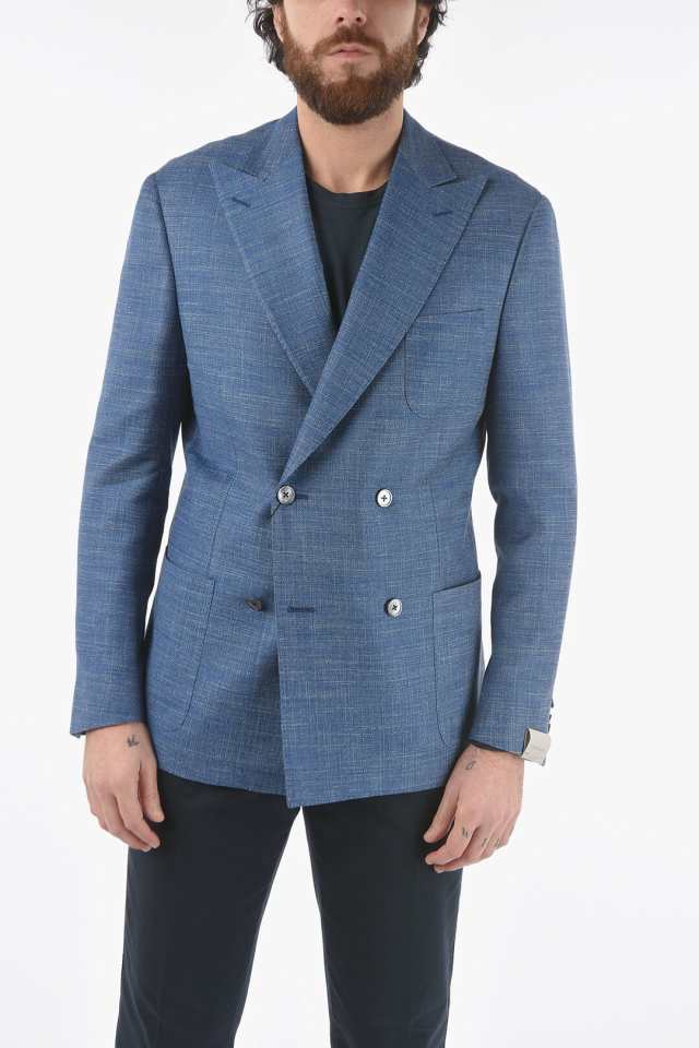 買取安い店 CORNELIANI コルネリアーニ Blue ジャケット 91XY79