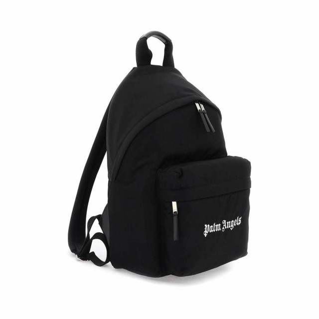 PALM ANGELS Logo nylon backpack ブラック レディース メンズ-