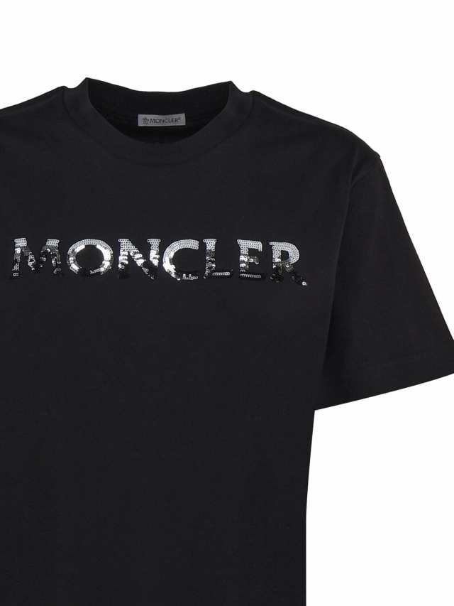 MONCLER モンクレール ブラック Black Tシャツ レディース 秋冬2023