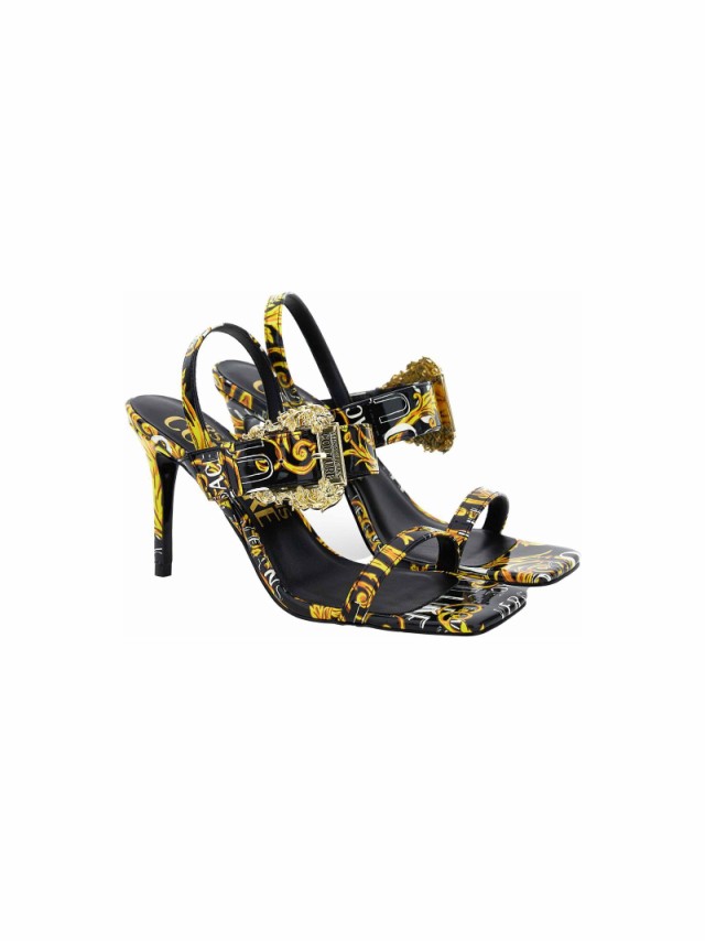 VERSACE JEANS COUTURE ヴェルサーチェ・ジーンズ・クチュール BLACK/GOLD スニーカー レディース 春夏2023  74VA3S71ZS366G89 【関税・送｜au PAY マーケット