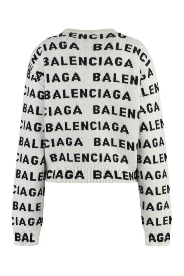 BALENCIAGA バレンシアガ ホワイト White ニットウェア レディース 秋冬2023 761591T1673_3377  【関税・送料無料】【ラッピング無料】 ia｜au PAY マーケット