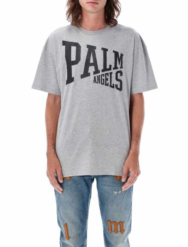 売れ筋】 ANGELS PALM 新品 正規品 23ss ロゴTシャツ L GREY Tシャツ