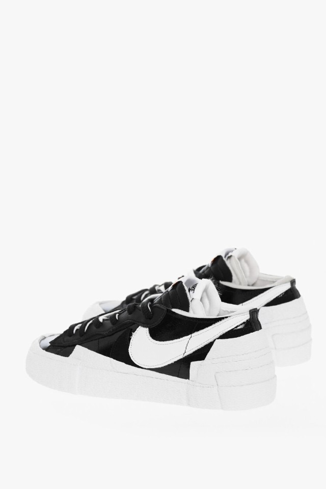 NIKE ナイキ Black ＆ White スニーカー DM6443001 メンズ RAW CUT BLAZER LOW SACAI LEATHER  SNEAKERS 【関税・送料無料】【ラッピング｜au PAY マーケット