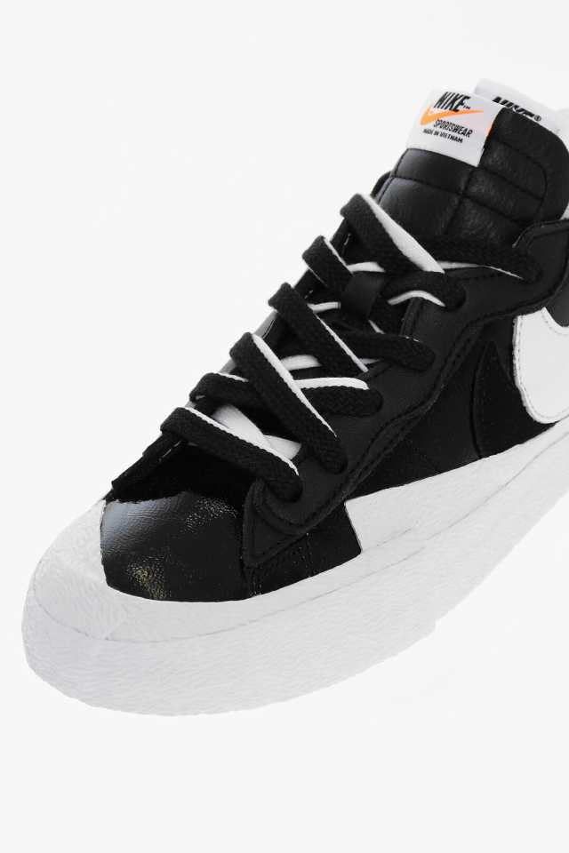 NIKE ナイキ Black ＆ White スニーカー DM6443001 メンズ RAW CUT BLAZER LOW SACAI LEATHER  SNEAKERS 【関税・送料無料】【ラッピング｜au PAY マーケット