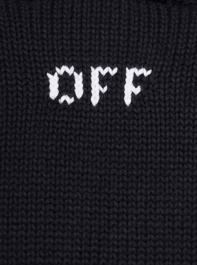 OFF WHITE オフホワイト Nero ニットウェア メンズ 秋冬2023 OMHU014F23KNI001 1001  【関税・送料無料】【ラッピング無料】 ia｜au PAY マーケット