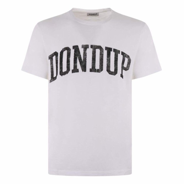 DONDUP ドンダップ ホワイト Bianco Tシャツ メンズ 春夏2023