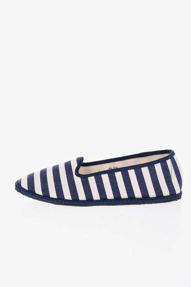 VIBIVENEZIA ヴィビ ヴェネツィア Bianco, Blu フラットシューズ WS19FGO50CA03CO/K GB レディース  AWNING STRIPED FURLANE BALLET FLAT ｜au PAY マーケット