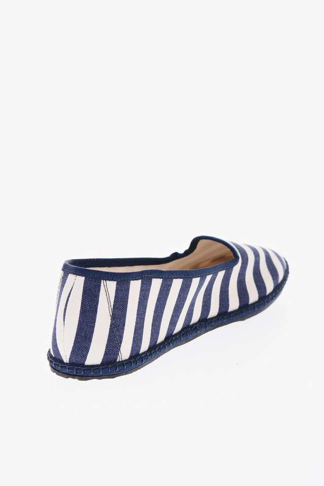 VIBIVENEZIA ヴィビ ヴェネツィア Bianco, Blu フラットシューズ WS19FGO50CA03CO/K GB レディース  AWNING STRIPED FURLANE BALLET FLAT ｜au PAY マーケット