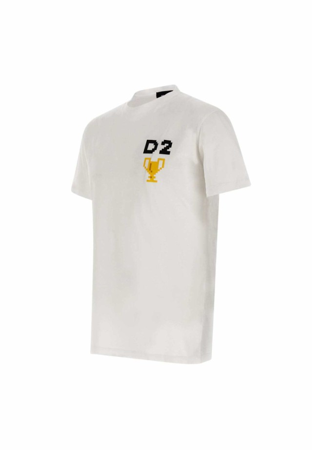 即納対応 DSQUARED2 ディースクエアード WHITE Tシャツ メンズ 秋冬