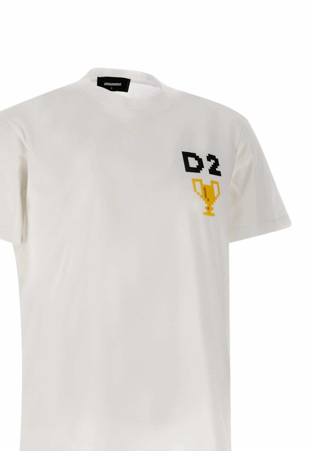 即納対応 DSQUARED2 ディースクエアード WHITE Tシャツ メンズ 秋冬