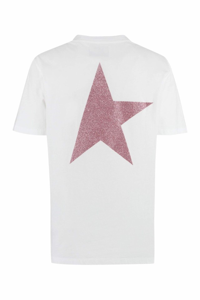 GOLDEN GOOSE ゴールデン グース デラックス ブランド WHITE-PINK Tシャツ レディース 秋冬2023 GWP01220  P00088010310 【関税・送料無料｜au PAY マーケット