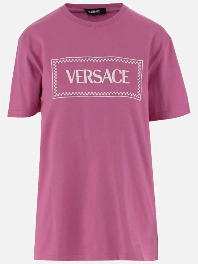 VERSACE ヴェルサーチ ピンク Pink Tシャツ レディース 秋冬2023