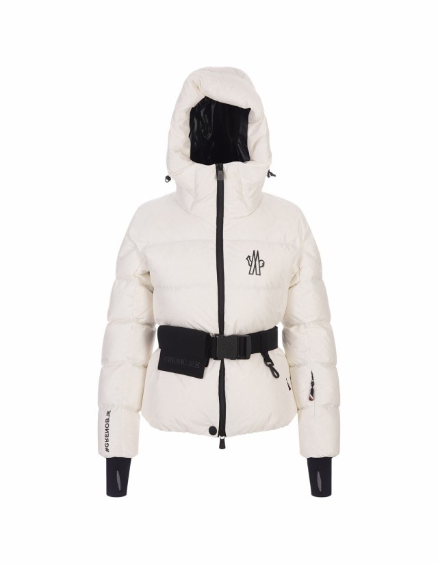 MONCLER GRENOBLE モンクレール グルーノーブス ホワイト Bianco コート レディース 秋冬2023 1A000-32 5399E  041 【関税・送料無料】【｜au PAY マーケット