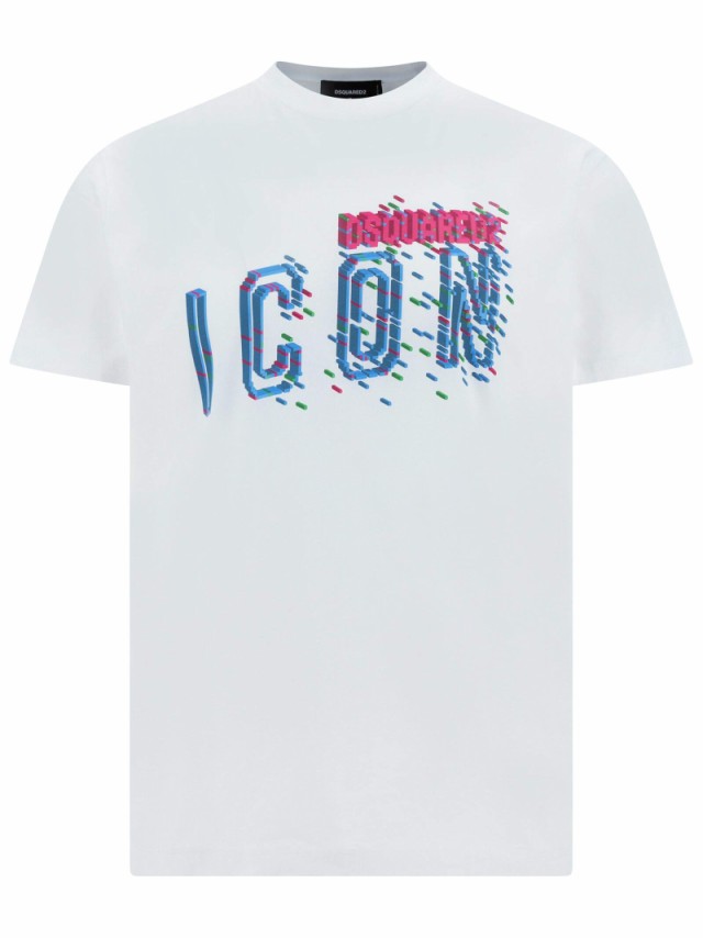 DSQUARED2 ディースクエアード ホワイト WHITE Tシャツ メンズ 秋冬