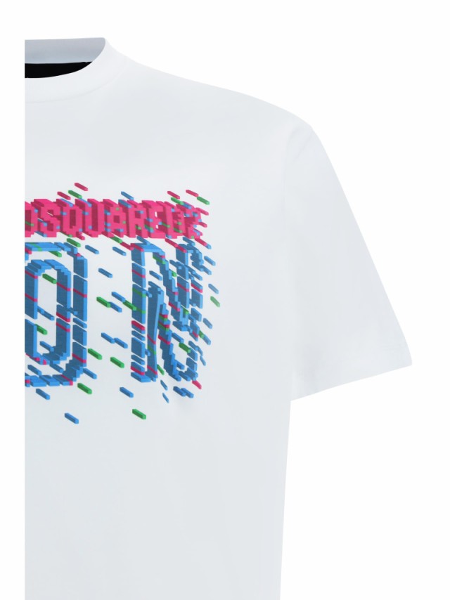 DSQUARED2 ディースクエアード ホワイト WHITE Tシャツ メンズ 秋冬